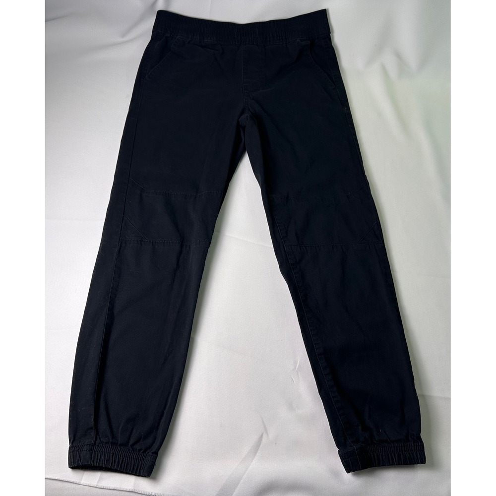 WURL Kids Black Jogger Pants Cotton Blend Elastic‎ Waist Pockets Size M